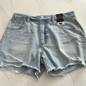 High Rise Jean Shorts, nwt